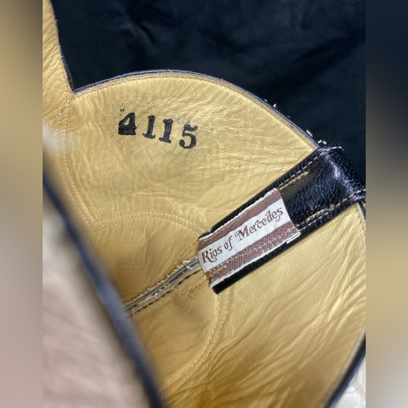 VTG Rios Of Mercedes Off White Full Quill Ostrich Cap Toe Anti Slip Vibram Soles - Picture 12 of 15